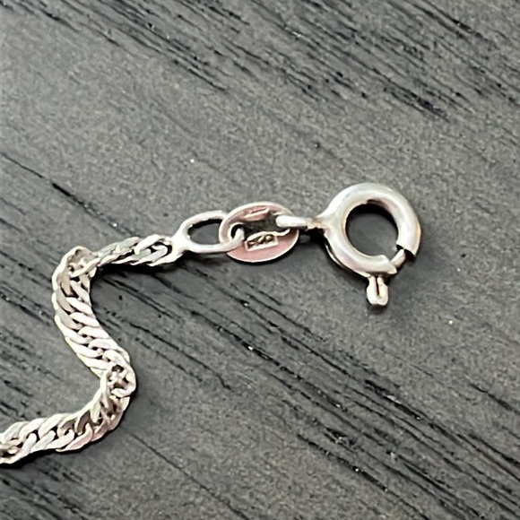 Real silver chain and bracelet set - Picture 3 of 3